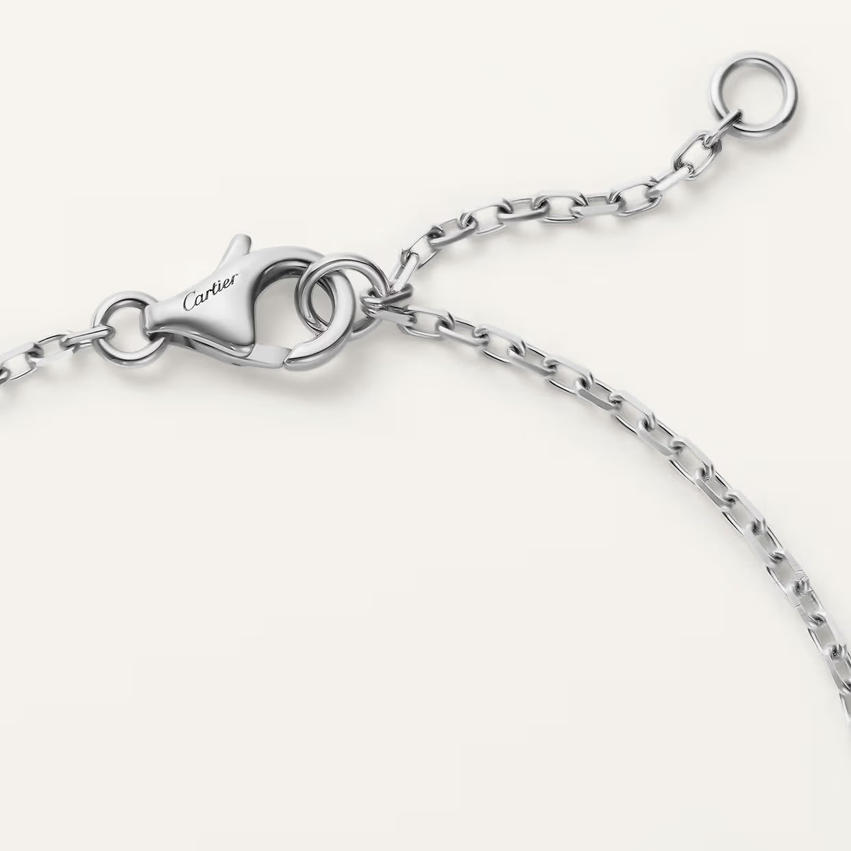 GOURMETTE CARTIER LOVE SEMI PAVE WHITE GOLD