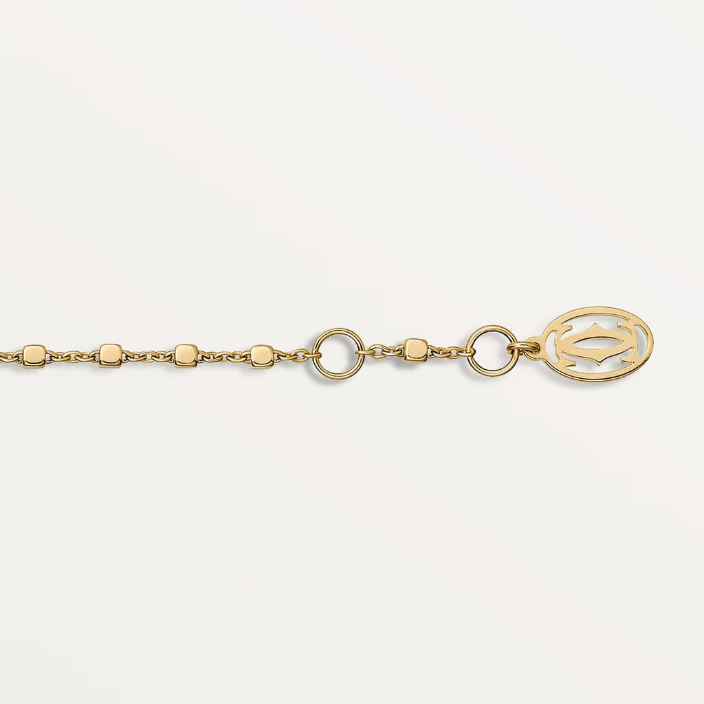 GOURMETTE CARTIER PANTHERE SUR CHAINE-DIAMANTS-GOLD