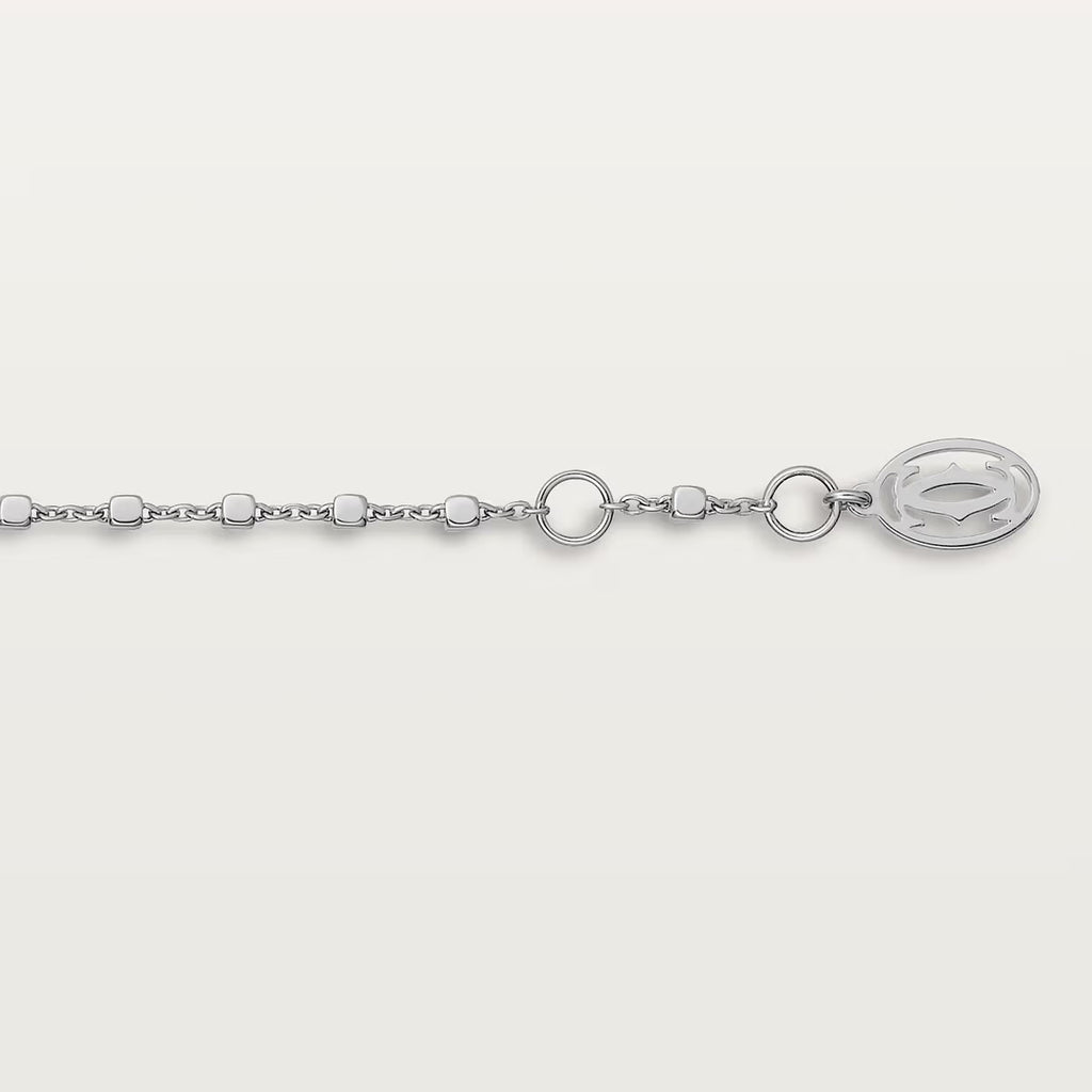 GOURMETTE CARTIER PANTHERE SUR CHAINE PAVE WHITE GOLD