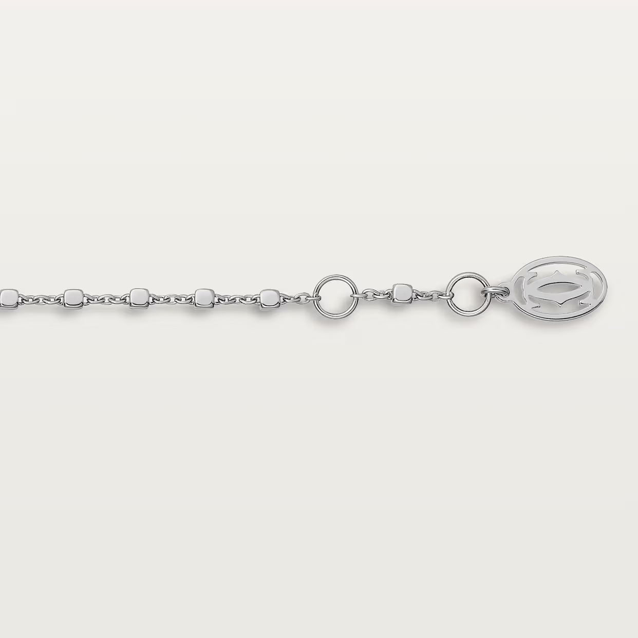 GOURMETTE CARTIER PANTHERE SUR CHAINE PAVE WHITE GOLD