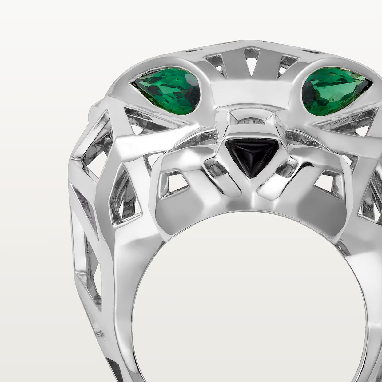 BAGUE PANTHERE DE CARTIER-WHITE-GOLD