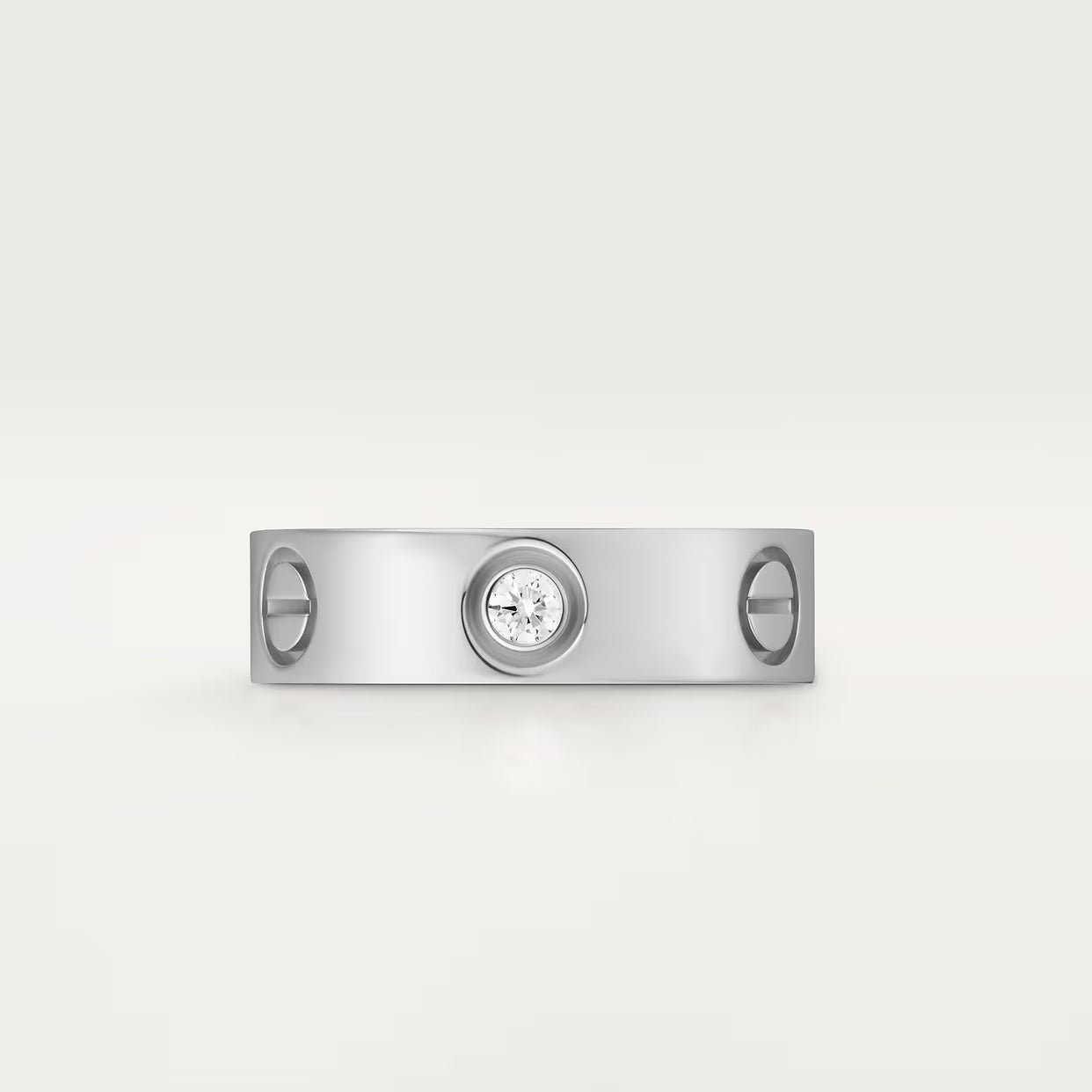 BAGUE CARTIER LOVE MODÈLE CLASSIQUE WHITE GOLD 3 DIAMANTS