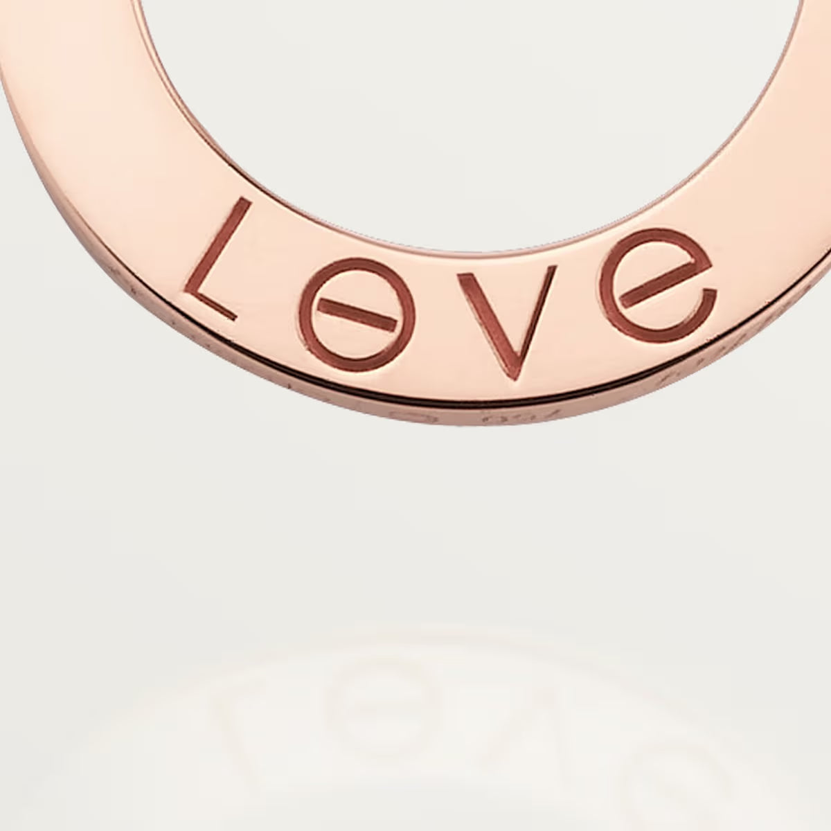 COLLIER CARTIER PENDENTIF LOVE ROSE GOLD
