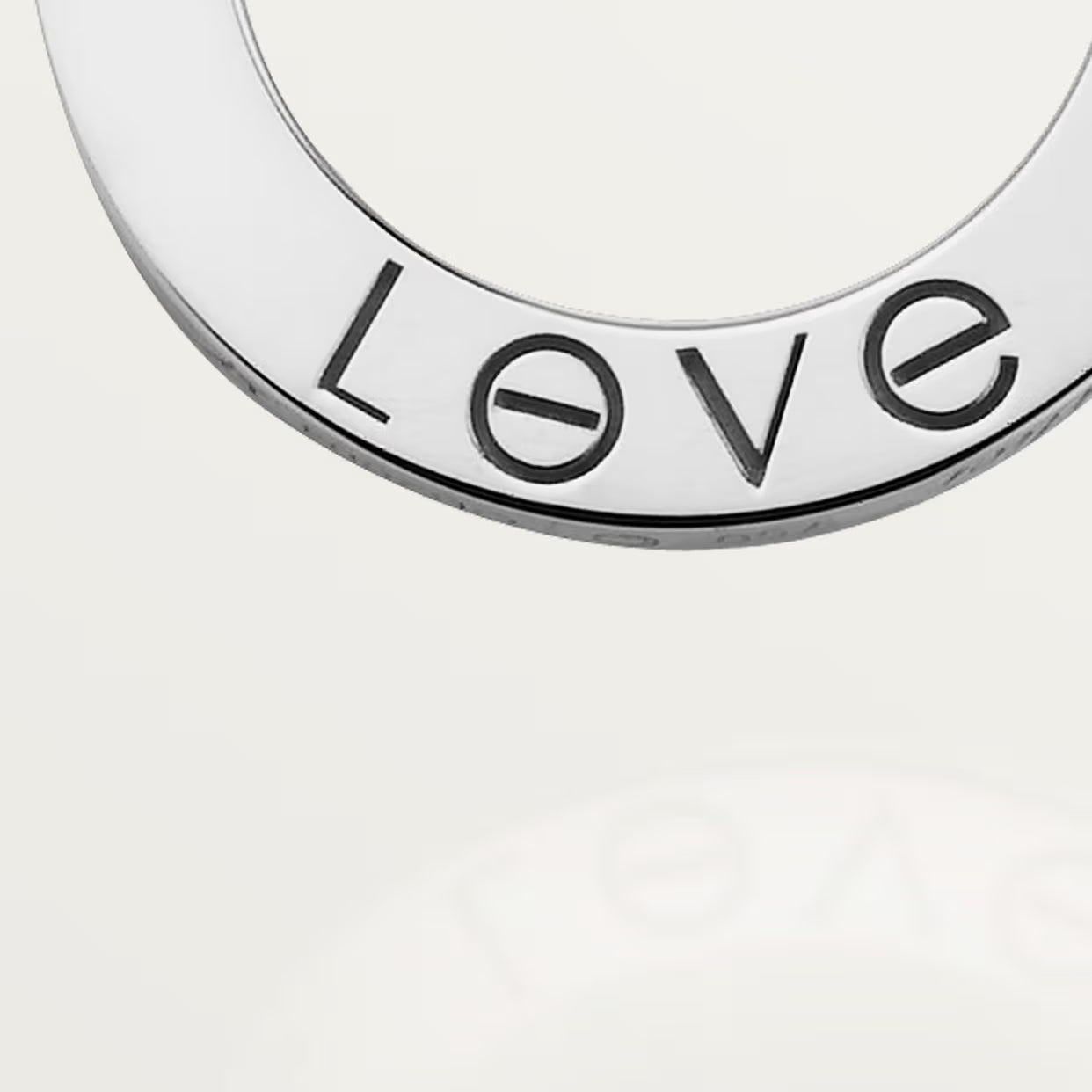 COLLIER CARTIER PENDENTIF LOVE WHITE GOLD