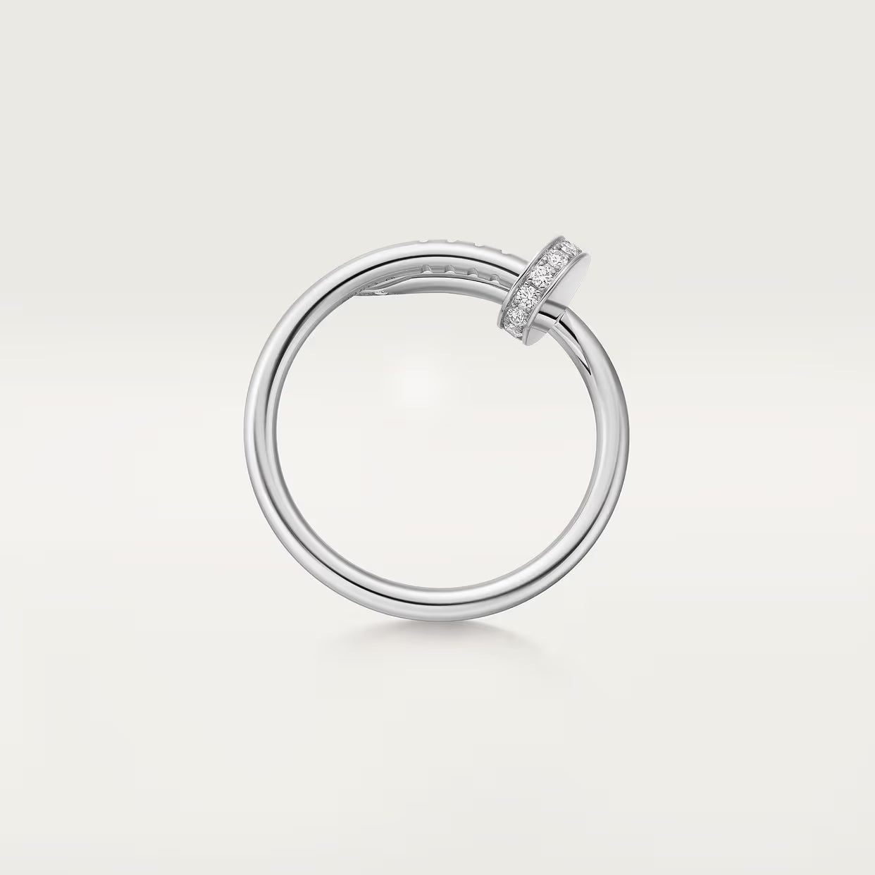 BAGUE CARTIER JUSTE UN CLOU PETIT MODÈLE DIAMANTS WHITE GOLD