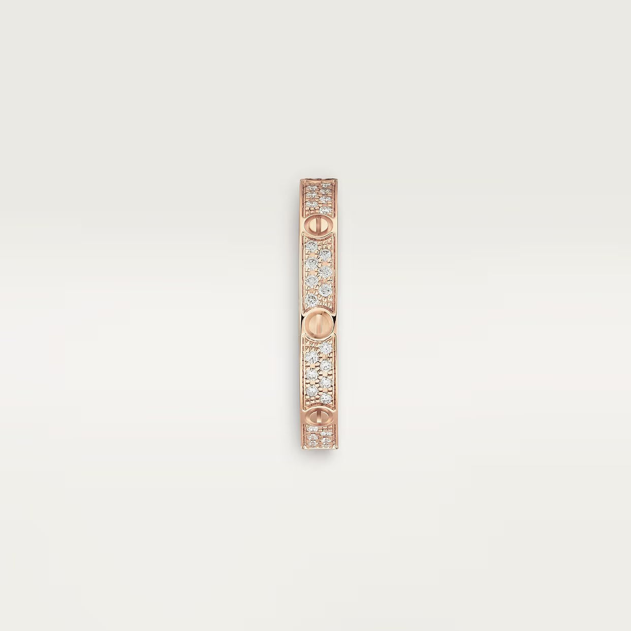 BAGUE CARTIER LOVE PETIT MODÈLE PAVÉ ROSE GOLD