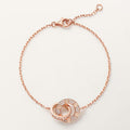 GOURMETTE CARTIER LOVE SEMI PAVE-ROSE-GOLD