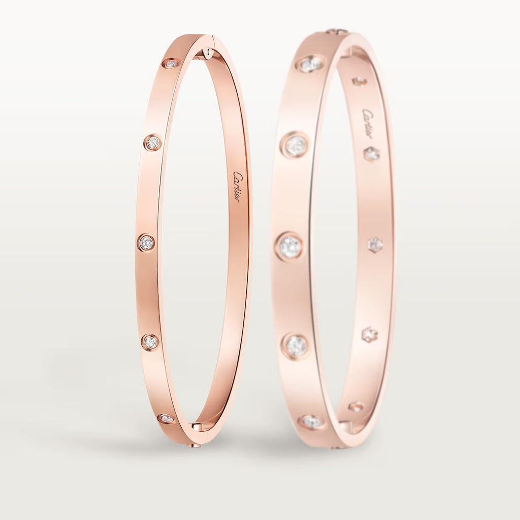 BRACELET CARTIER LOVE PETIT MODÉLE DIAMOND ROSE GOLD