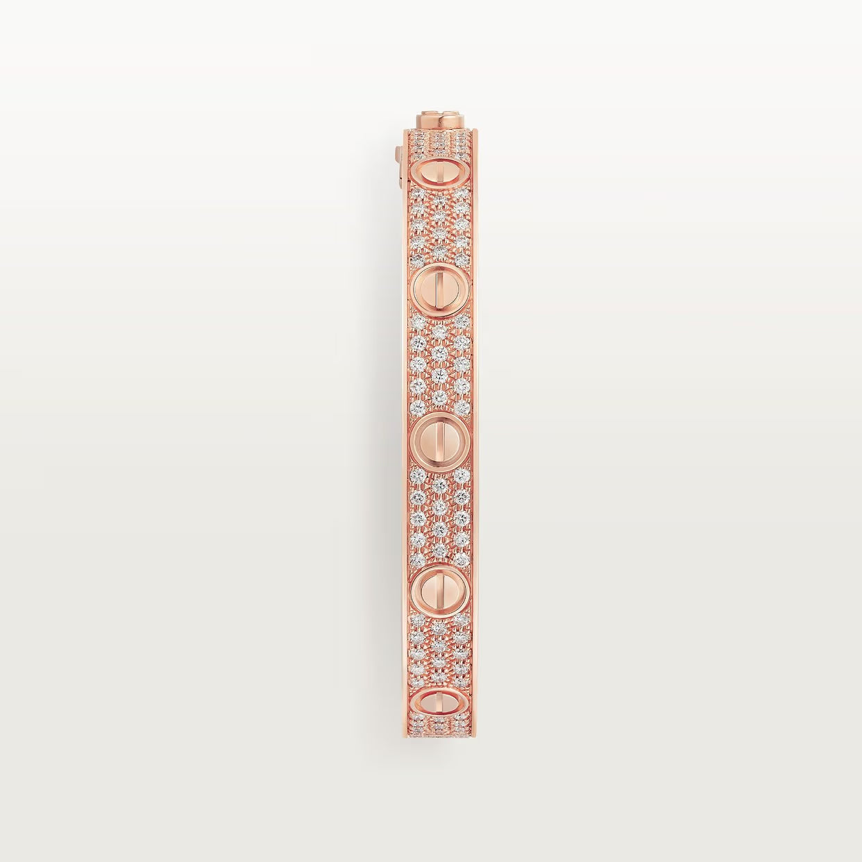 BRACELET CARTIER LOVE MODÉLE CLASSIQUE PAVÉ ROSE GOLD