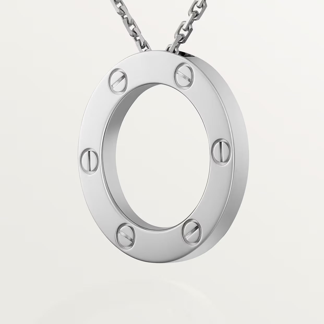 COLLIER CARTIER PENDENTIF LOVE WHITE GOLD