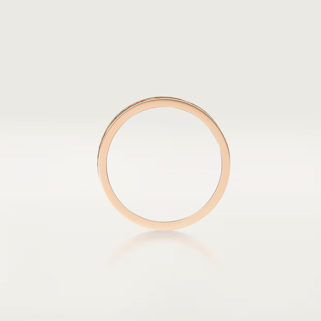 BAGUE CARTIER LOVE PAVÉE ROSE GOLD